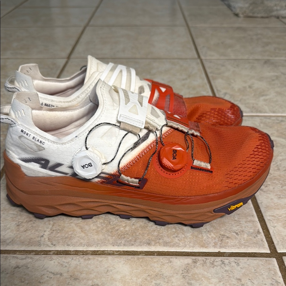 Altra Men's Athletic Shoes in White and Orange - Picture 5 of 8